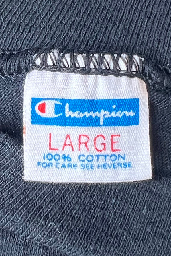 MADE IN USA 80'S BOSE ADVERTISING T-SHIRT / BLACK [SIZE: L USED]