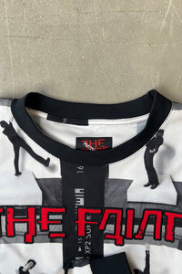 L/S PATTERN T-SHIRT / WHITE [SIZE: XL USED]