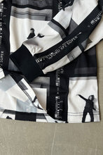 画像をギャラリービューアに読み込む, L/S PATTERN T-SHIRT / WHITE [SIZE: XL USED]
