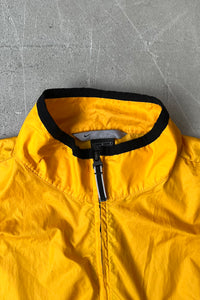 Y2K EARLY 00'S NYLON VEST / YELLOW [SIZE: L USED]