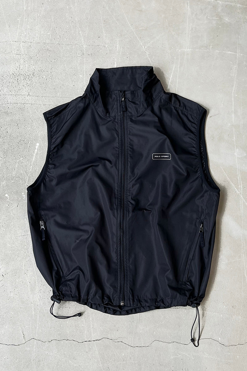 90'S NYLON VEST / BLACK [SIZE: L USED]