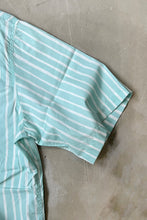 画像をギャラリービューアに読み込む, 17SS S/S STRIPE SHIRT / GREEN [SIZE: S USED]
