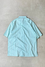 画像をギャラリービューアに読み込む, 17SS S/S STRIPE SHIRT / GREEN [SIZE: S USED]
