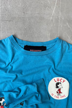 画像をギャラリービューアに読み込む, PEANUTS LUCY PRINT L/S T-SHIRT / BLUE [SIZE: M USED]
