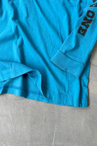 PEANUTS LUCY PRINT L/S T-SHIRT / BLUE [SIZE: M USED]