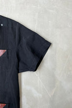 画像をギャラリービューアに読み込む, 90&#39;S CUBA LEATHER DESIGN S/S SHIRT / BLACK [SIZE: L USED]
