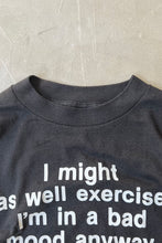 画像をギャラリービューアに読み込む, MADE IN USA 80&#39;S I MIGHT MESSAGE T-SHIRT / BLACK [SIZE: M USED]

