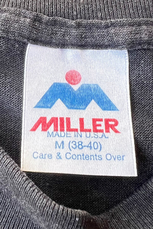 MADE IN USA 80'S I MIGHT MESSAGE T-SHIRT / BLACK [SIZE: M USED]