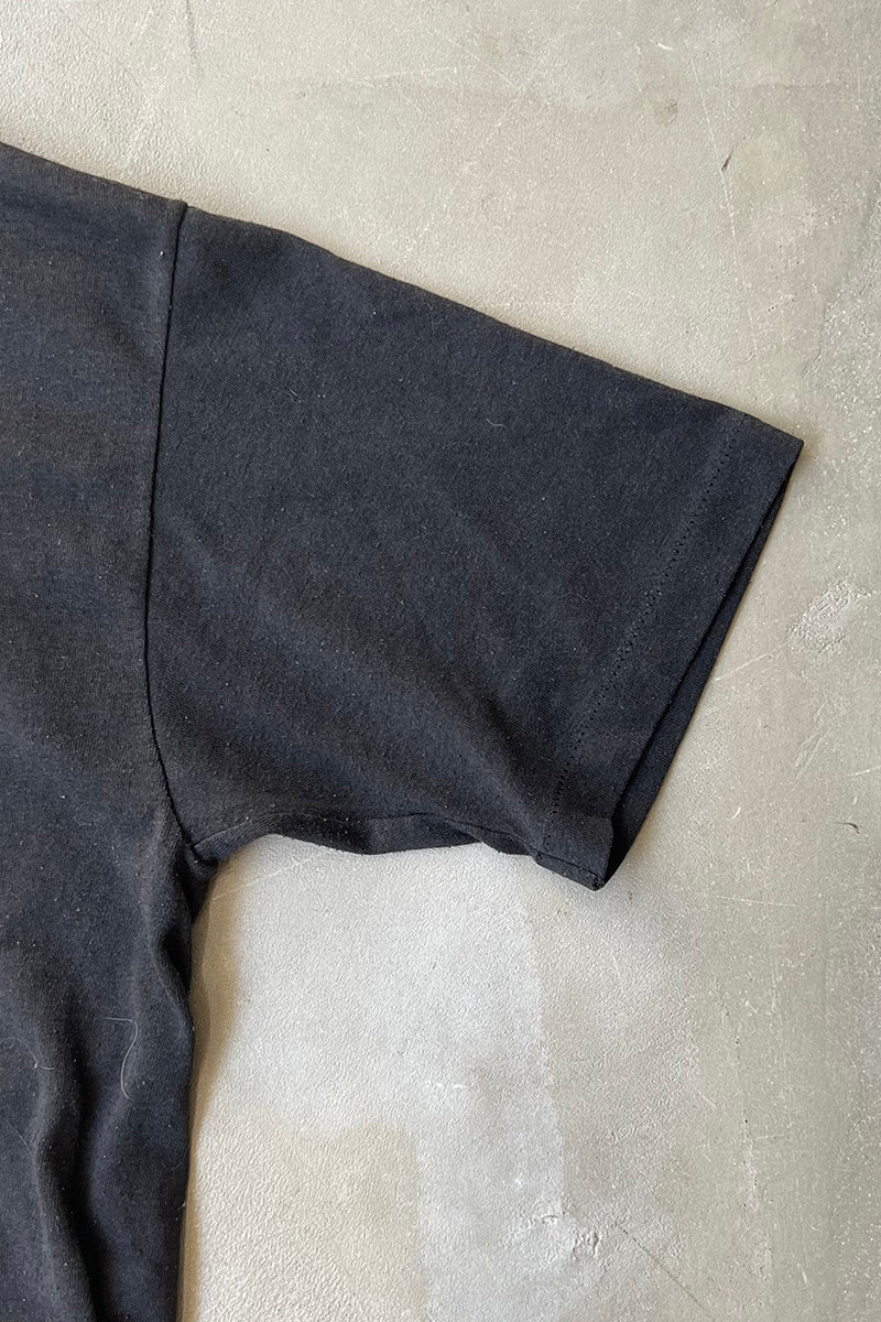 MADE IN USA 80'S I MIGHT MESSAGE T-SHIRT / BLACK [SIZE: M USED]