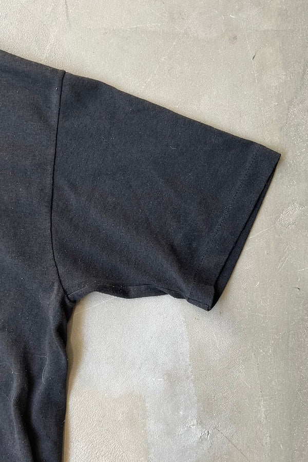 MADE IN USA 80'S I MIGHT MESSAGE T-SHIRT / BLACK [SIZE: M USED]