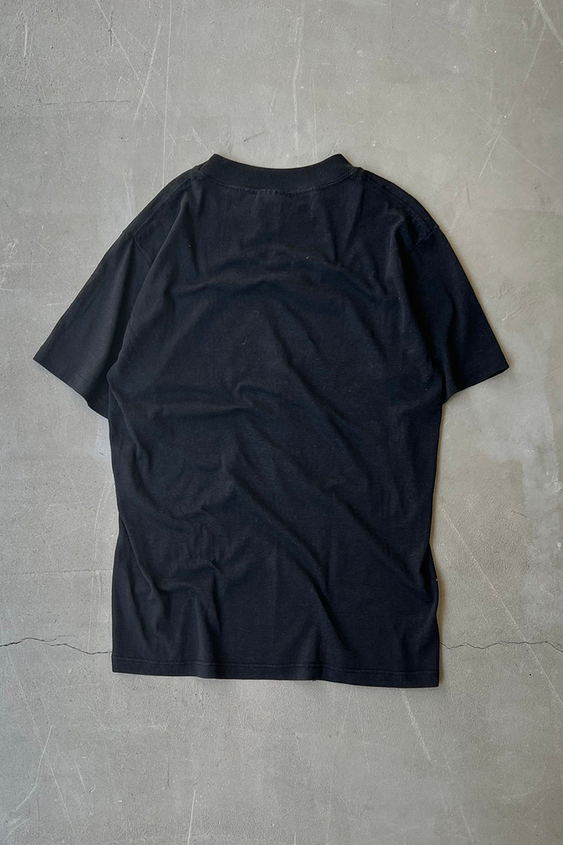 MADE IN USA 80'S I MIGHT MESSAGE T-SHIRT / BLACK [SIZE: M USED]