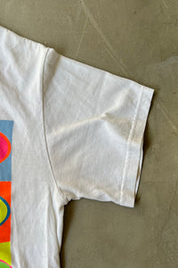90'S BATMAN NEON PRINT T-SHIRT / WHITE [SIZE: S USED]