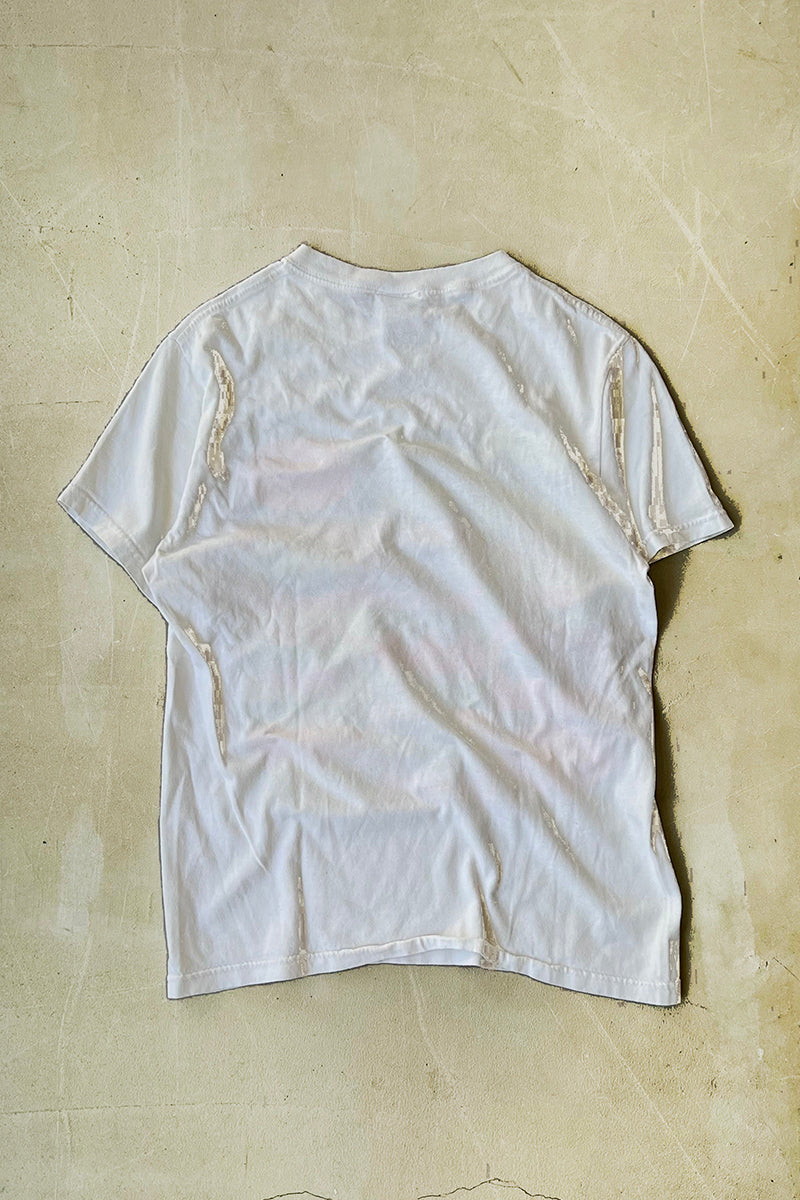 90'S BATMAN NEON PRINT T-SHIRT / WHITE [SIZE: S USED]