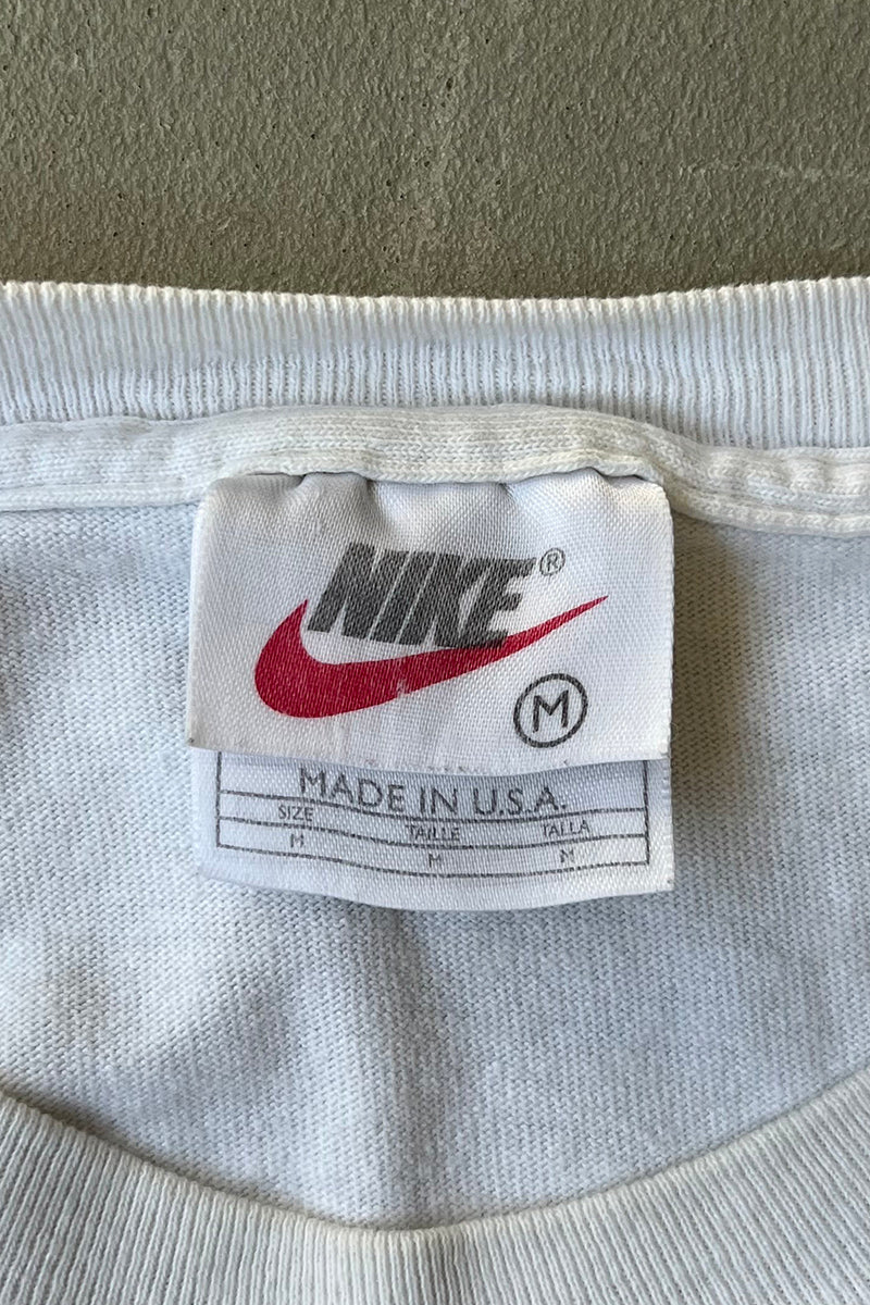 MADE IN USA 90'S NIKE TOWN ATLANTA T-SHIRT / WHITE [SIZE: M USED]