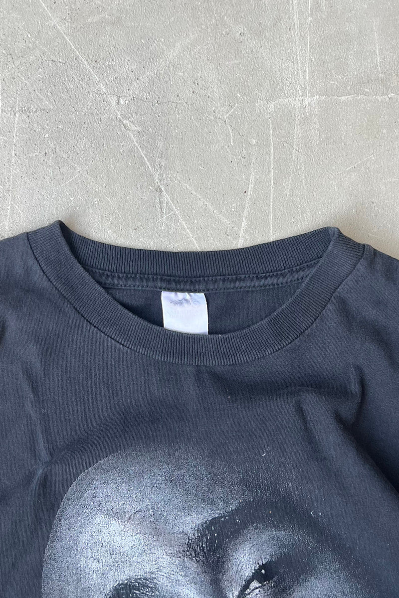 90's 2PAC PRINT HIP HOP T-SHIRT / BLACK [SIZE: L USED]