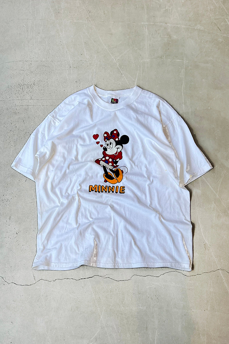 90'S MINNIE T-SHIRT / WHITE [SIZE: XL USED]