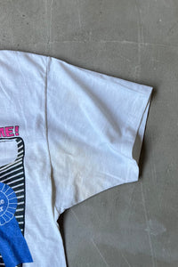 MADE IN USA 87'S COCA COLA ADVERTISING T-SHIRT / WHITE [SIZE: L USED]