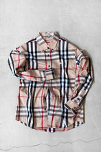 画像をギャラリービューアに読み込む, MADE IN ITALY L/S NOVA CHECK SHIRT / BEIGE [SIZE: L USED]
