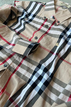 画像をギャラリービューアに読み込む, MADE IN ITALY L/S NOVA CHECK SHIRT / BEIGE [SIZE: L USED]
