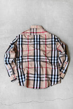 画像をギャラリービューアに読み込む, MADE IN ITALY L/S NOVA CHECK SHIRT / BEIGE [SIZE: L USED]
