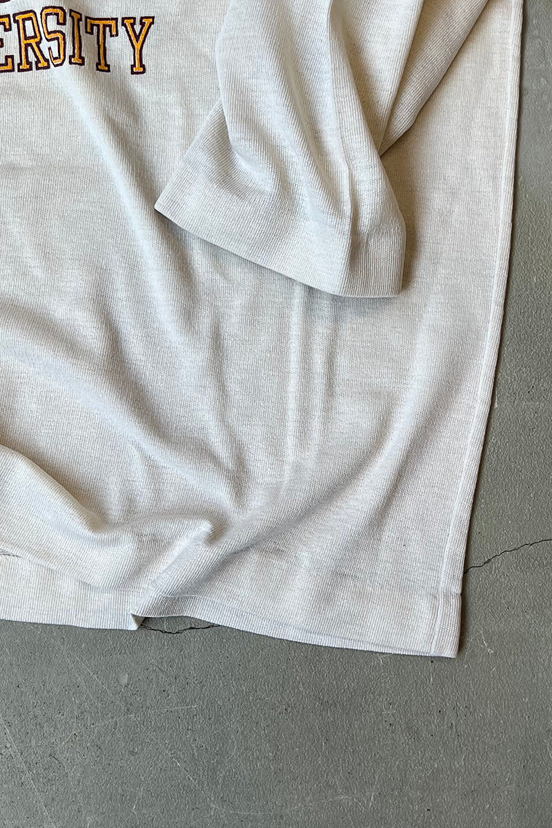 70'S ARIZONA STATE UNIVERSITY RUGBY T-SHIRT / WHITE [SIZE: XL USED]