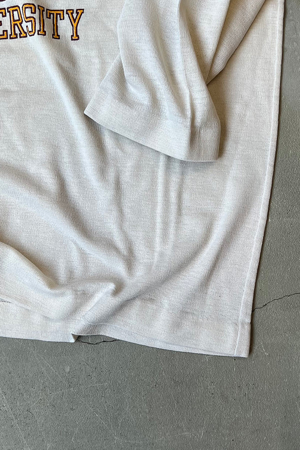 70'S ARIZONA STATE UNIVERSITY RUGBY T-SHIRT / WHITE [SIZE: XL USED]