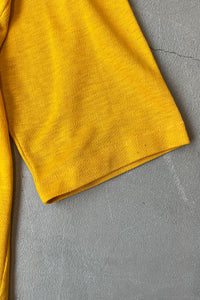 MADE IN USA 70'S BONDUEL BEARS RUGBY T-SHIRT / YELLOW [SIZE: M USED]