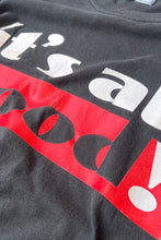 画像をギャラリービューアに読み込む, 90&#39;S IT&#39;S ALL GOOD! MESSAGE T-SHIRT / BLACK [SIZE: M USED]
