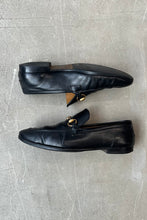 画像をギャラリービューアに読み込む, MADE IN ITALY HORSE BIT LEATHER LOAFERS / BLACK [SIZE: US8 (26.0cm相当) USED]
