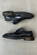 画像をギャラリービューアに読み込む, MADE IN ITALY LEATHER DERBY SHOES / BLACK [SIZE: US8.5 (26.5cm相当) USED]
