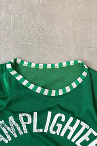 70-80'S LAMPLIGHTER INN RUGBY SHIRT / GREEN [SIZE: M USED]