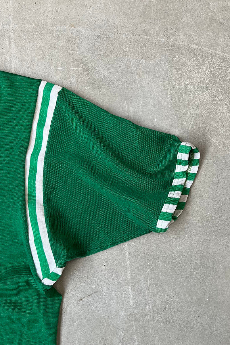 70-80s LAMPLIGHTER INN RUGBY SHIRT / GREEN [SIZE: M USED]