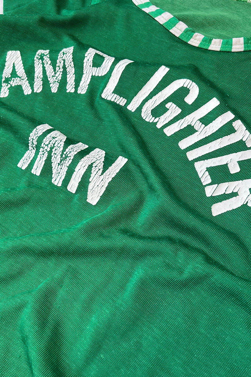 70-80s LAMPLIGHTER INN RUGBY SHIRT / GREEN [SIZE: M USED]