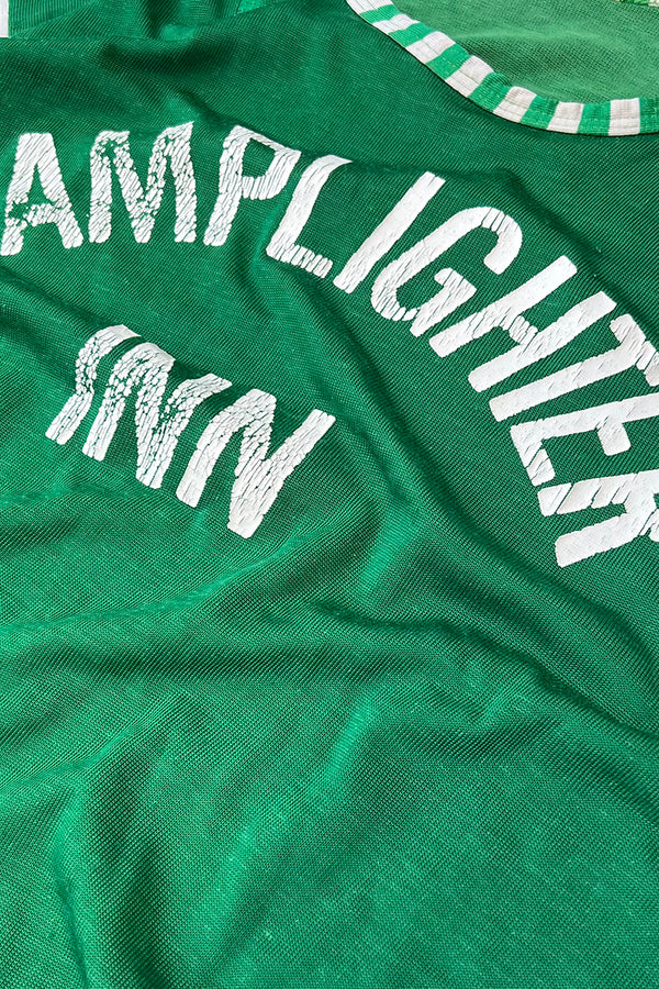 70-80s LAMPLIGHTER INN RUGBY SHIRT / GREEN [SIZE: M USED]