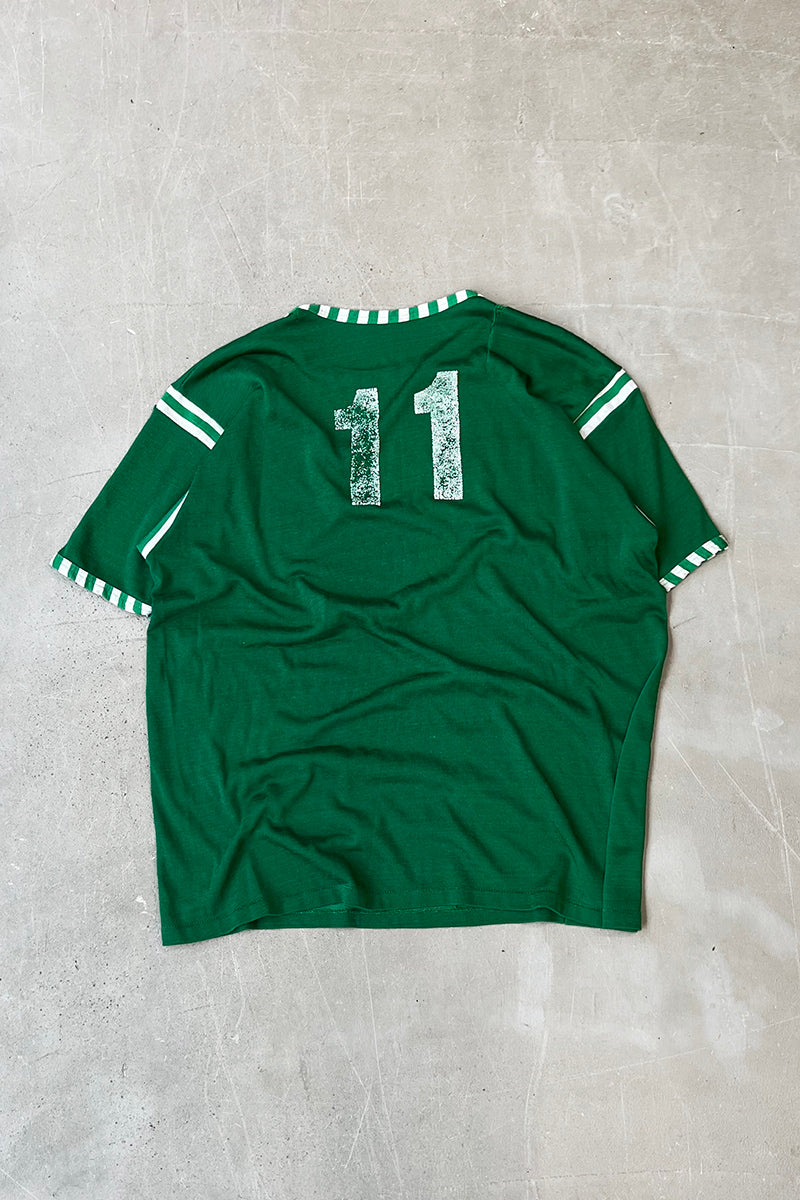 70-80s LAMPLIGHTER INN RUGBY SHIRT / GREEN [SIZE: M USED]