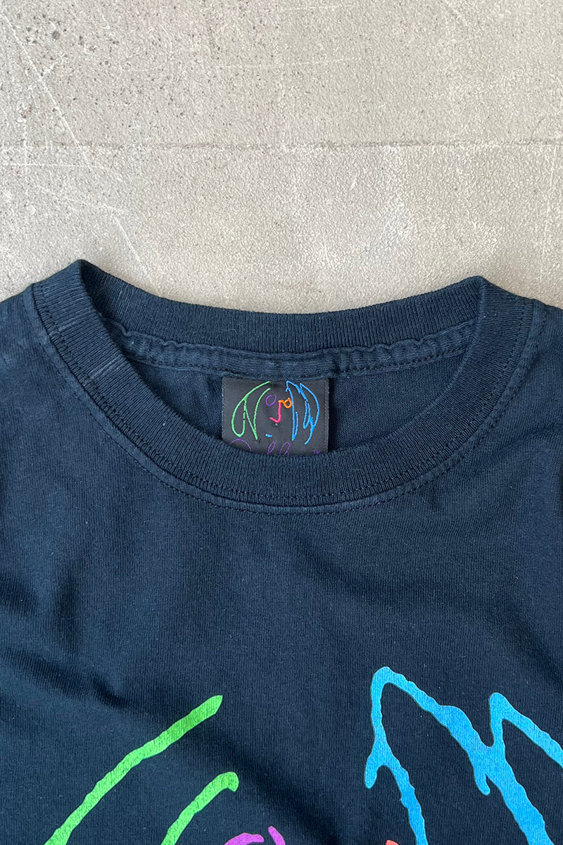 MADE IN UK 10'S JOHN LENNON MUSIC T-SHIRT / BLACK [SIZE: M USED]