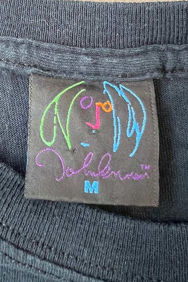 MADE IN UK 10'S JOHN LENNON MUSIC T-SHIRT / BLACK [SIZE: M USED]