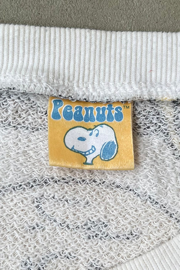 ALLOVER PRINT SNOOPY SWEATSHIRT / WHITE [SIZE: M USED]