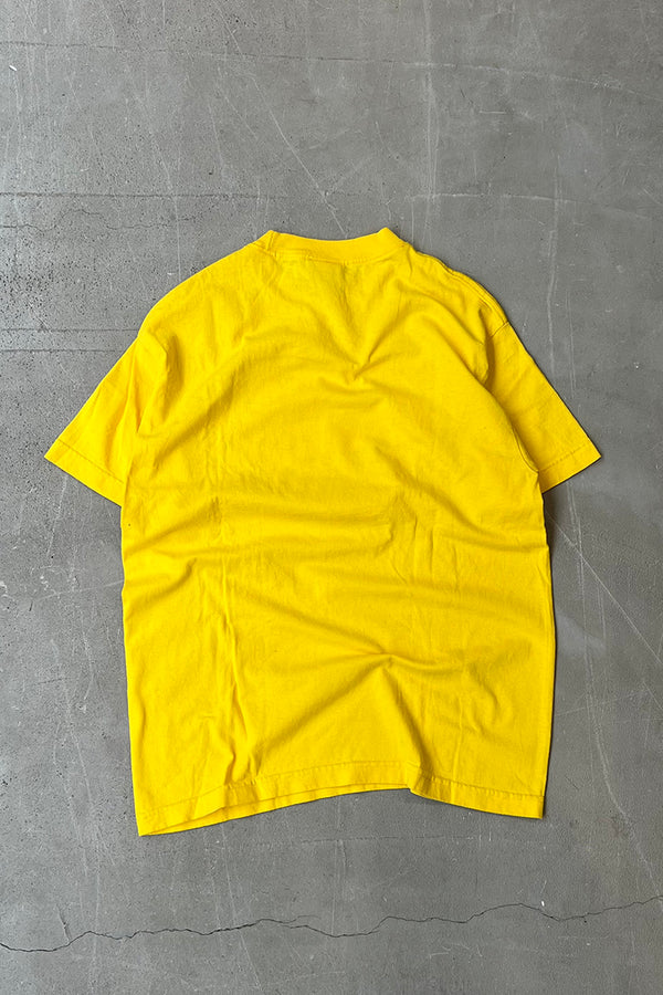 MADE IN MEXICO 90'S SUPERMAN MOVIE T-SHIRT / YELLOW [SIZE: M USED]