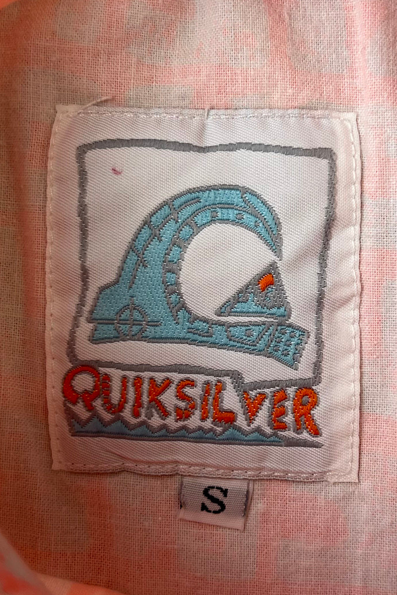 80'S S/S PATTERN SHIRT / PINK [SIZE: S USED]