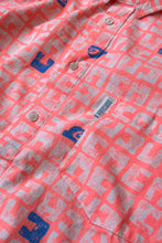 画像をギャラリービューアに読み込む, 80&#39;S S/S PATTERN SHIRT / PINK [SIZE: S USED]

