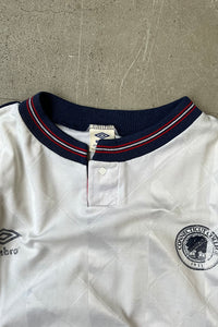 MADE IN USA 90'S S/S FOOTBALL GAME SHIRT / WHITE [SIZE: XL USED]