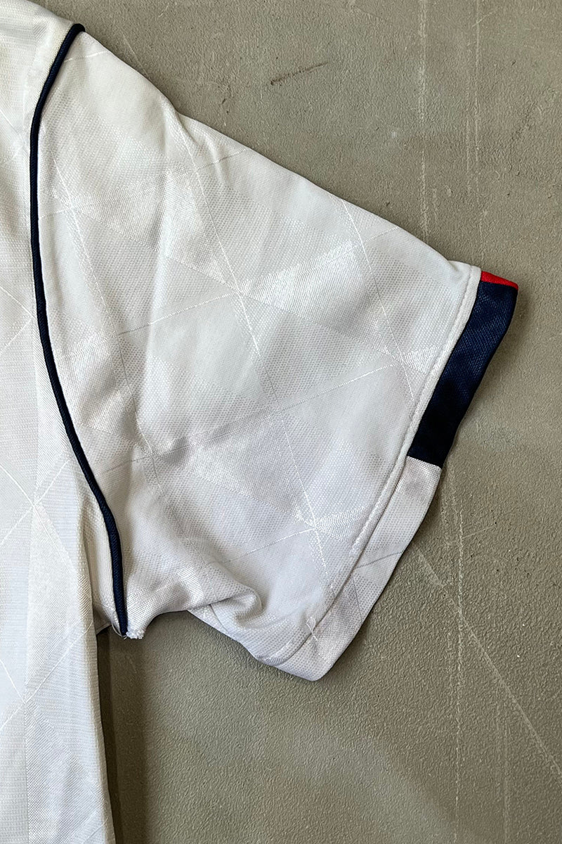 MADE IN USA 90'S S/S FOOTBALL GAME SHIRT / WHITE [SIZE: XL USED]