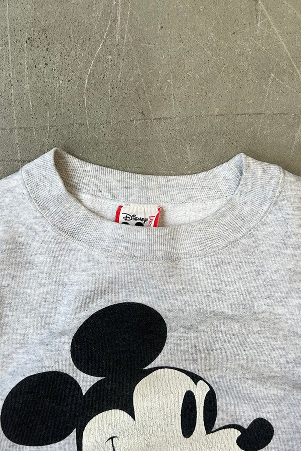 MADE IN USA 90'S MICKEY SWEATSHIRT / GRAY [SIZE: S USED]