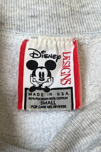 MADE IN USA 90'S MICKEY SWEATSHIRT / GRAY [SIZE: S USED]