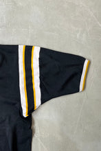 画像をギャラリービューアに読み込む, MADE IN USA 70-80&#39;S V-NECK RUGBY GAME T-SHIRT / BLACK [SIZE: L USED]
