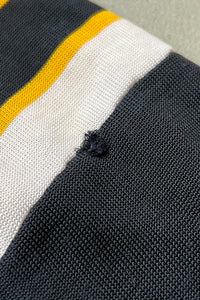 MADE IN USA 70-80'S V-NECK RUGBY GAME T-SHIRT / BLACK [SIZE: L USED]