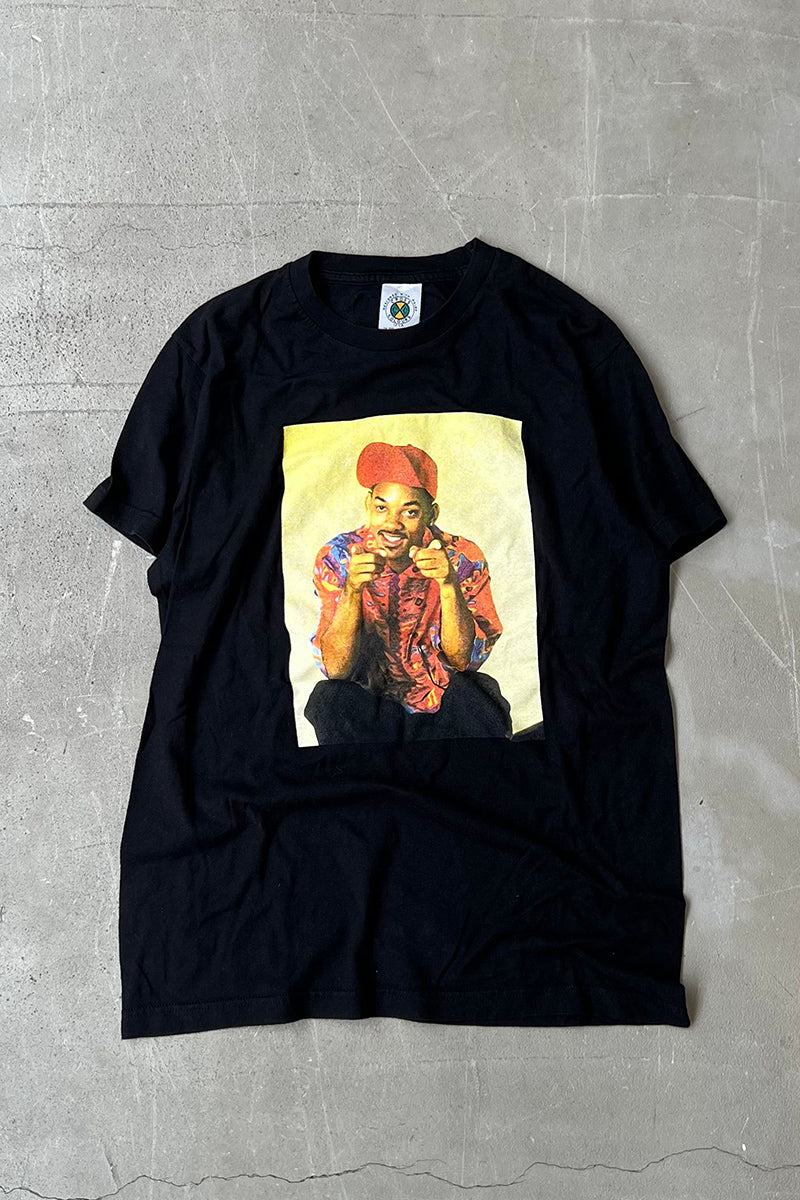 MADE IN MEXICO Y2K EARLY 00'S WILL SMITH PRINT T-SHIRT / BLACK [SIZE: M USED]
