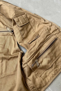 90'S FISHING VEST / BEIGE [SIZE: S USED]
