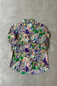90'S CUSTOM FIT L/S PAISLEY PATTERN SHIRT / MULTI [SIZE: L USED]